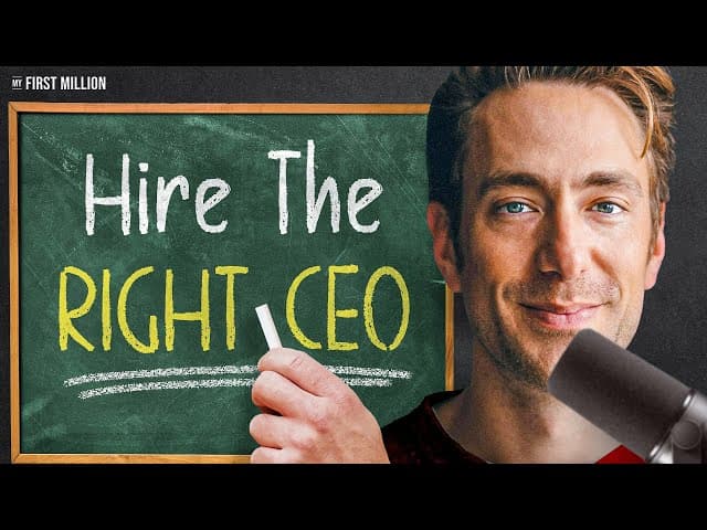 A Masterclass On Hiring A CEO To Run Your Company ft. Andrew Wil…