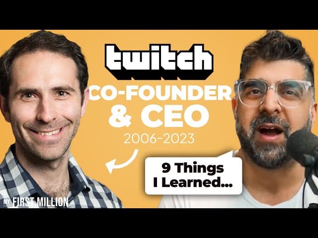 BREAKING: Twitch Founder/CEO Resigns - What I Learned From Him