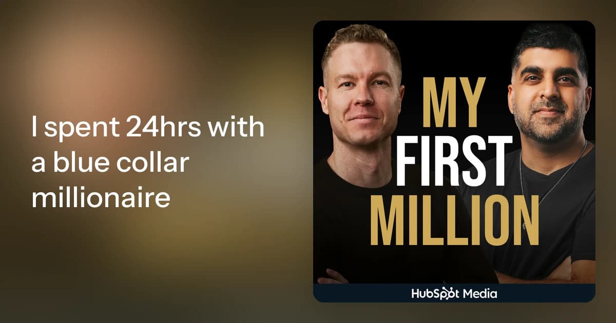 I spent 24hrs with a blue collar millionaire